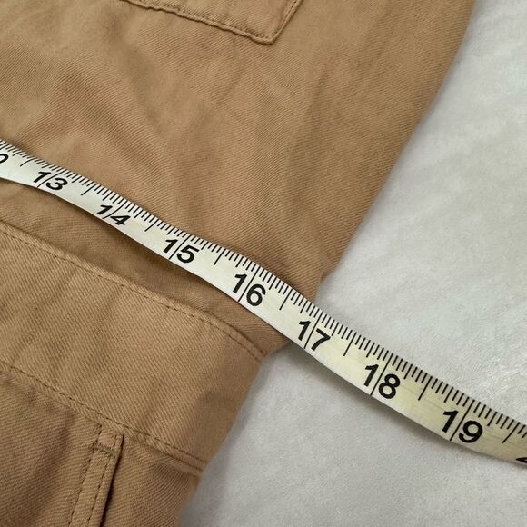 NWT Outerknown SEA Brown Cotton Linen Blend Short Sleeve Utility Jumpsuit Med - Picture 5 of 10